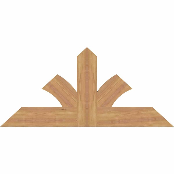 Ekena Millwork Richland Timber Gable Bracket, Western Red Cedar, 48"W x 22"H x 1 1/2"D x 5 1/2"F, 11/12 Pitch GBW048X22X0206RIC00SWR - main